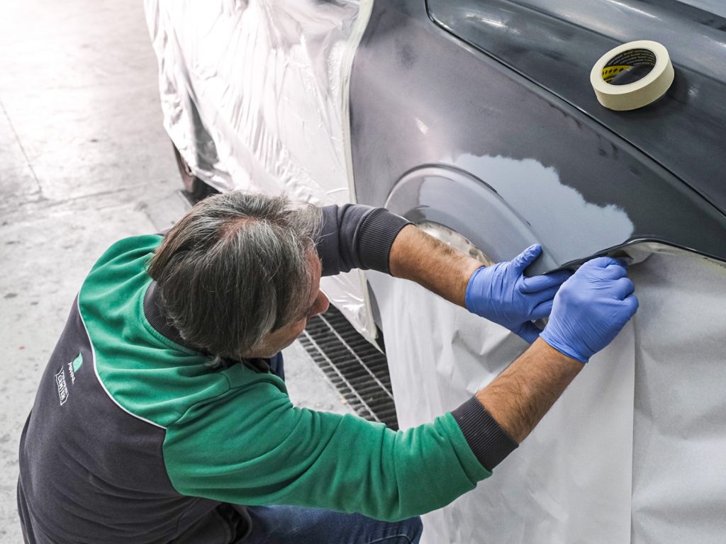 Rimozione pellicole dopo veniciatura